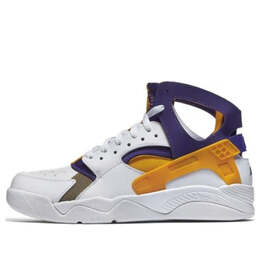 Кроссовки air flight huarache Nike, белый 705005-101 | white/university gold-crt prpl