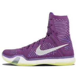 Кроссовки kobe 10 elite Nike, черный 718763-505 | black/purple/silver