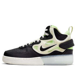Кроссовки air force 1 mid react Nike, черный dq1872-100 | black/green