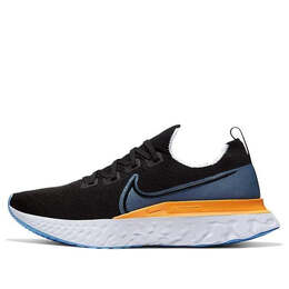 Кроссовки react infinity run fk Nike, черный cd4371-007 | black/univ blue-laser orange-white