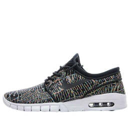 Кроссовки stefan janoski max premium sb Nike, черный 807497-006 | black/rainbow-white-black