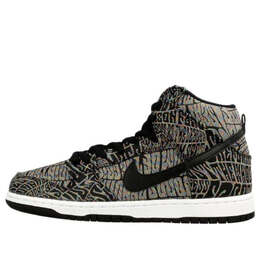 Кроссовки sb dunk high premium Nike, черный 313171-029 | black/rainbow-white-black