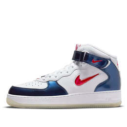 Кроссовки air force 1 mid qs Nike, белый dh5623-101 | white/university red/midnight navy/white