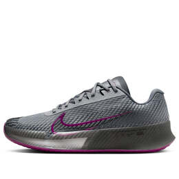 Кроссовки Court Air Zoom Vapor 11 HC Nike, серый dr6966-005 | smoke grey/dark smoke grey/sangria/black