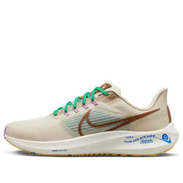 Кроссовки air zoom pegasus 39 премиум Nike, желтый dv8922-100 | sanddrift/ale brown-coconut milk-stadium green-citron pulse-fuchsia dream