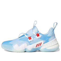Кроссовки trae young 1 Adidas, синий h68997 | ice blue/footwear white-red