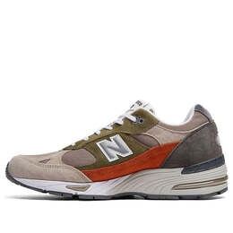 Кроссовки 991 nu block tan New Balance, серый m991ngo | grey/olive-tan