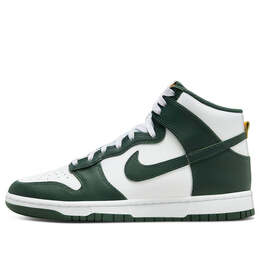Кроссовки данк высокие Nike, зеленый dd1399-300 | green/white/university gold
