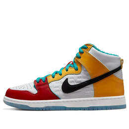 Кроссовки x froskate sb dunk высокие Nike, белый dh7778-100 | white/black/red