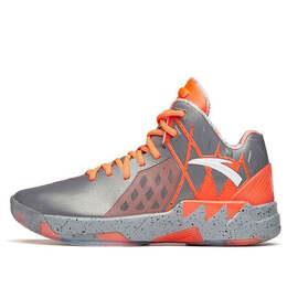 Кроссовки klay thompson 1 pro высокие баскетбольные кроссовки Anta, серый 112141106s-3 | grey/orange/silver