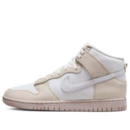 Кроссовки данки высокие ретро prm Nike, белый dv0822-100 | summit white/white-phantom-pink oxford-sanddrift