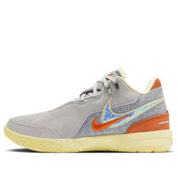 Кроссовки x titan 22 zoom lebron nxxt gen ampd ep Nike, серый fv1305-001 | wolf grey/campfire orange-pale yellow-powder blue
