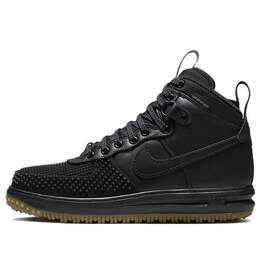 Кроссовки lunar force 1 duckboot Nike, черный 805899-003 | black/black-metallic silver-anthracite