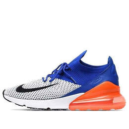 Кроссовки air max 270 flyknit Nike, белый ao1023-101 | white/black/racer blue/total crimson