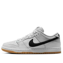 Кроссовки sb dunk low pro Nike, белый cd2563-101 | white/black/white/gum light brown