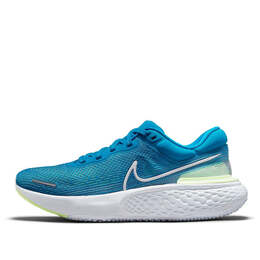 Кроссовки zoomx invincible run flyknit Nike, синий ct2228-401 | blue orbit/lime glow/grey/white