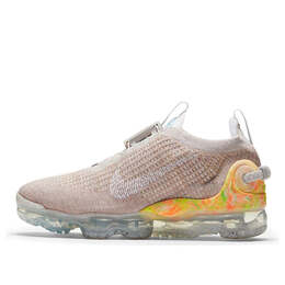 Кроссовки air vapormax 2020 flyknit Nike, бежевый cw1765-003 | cream/orange