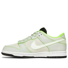 Кроссовки данк лоу Nike, серебряный fq7260-001 | light silver/white/black/electric green