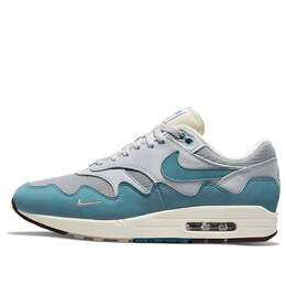 Кроссовки patta x air max 1 Nike, серебряный dh1348-004 | metallic silver/noise aqua/pure platinum