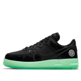 Кроссовки air force 1 react lv8 Nike, черный cv2218-001 | black/black/barely green