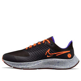 Кроссовки air zoom pegasus 38 shield Nike, черный dc4073-003 | black/total orange/bronze eclipse/orange