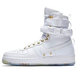 Кроссовки sf air force 1 Nike, золотой ao9385-100 | white-mtlc gold