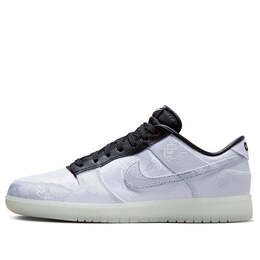 Кроссовки x фрагмент x клот данк лоу Nike, белый fn0315-110 | white/black