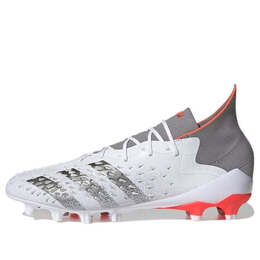 Кроссовки хищник фрик.1 ag Adidas, белый fy6254 | white silver/solar red