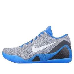 Кроссовки kobe 9 elite low Nike, серый 677992-041 | grey/blue