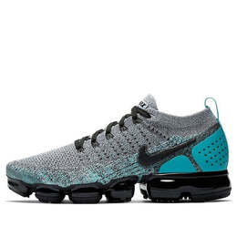 Кроссовки air vapormax flyknit 2 Nike, серый 942842-104 | gray/black/blue