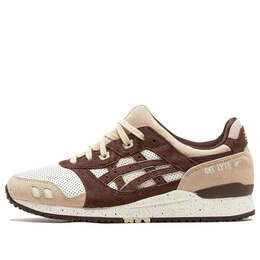 Кроссовки гель лайт 3 ог Asics, бежевый 1203a277-102 | cream/dark brown