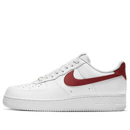 Кроссовки air force 1 низкие Nike, белый cz0326-100 | white/team red