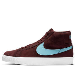Кроссовки zoom blazer mid sb Nike, синий 864349-600 | blue/brown