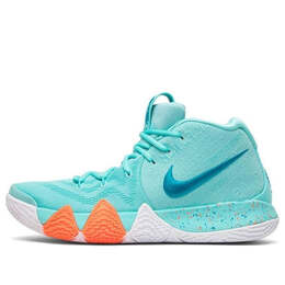 Кроссовки kyrie 4 Nike, зеленый 943806-402 | green/orange/white