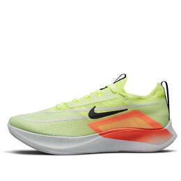 Кроссовки zoom fly 4 Nike, белый ct2392-700 | white/green strike/light soft pink/black
