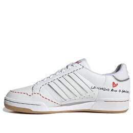 Кроссовки континентальные 80 полосок Adidas, белый gz3044 | white/blue/