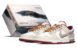 Nike Кроссовки для скейтбординга Dunk Anti-Slip, износостойкие, низкие, мужские, коричневые, красные dd1391-601(teama-星涂鸦s-box) | brown red