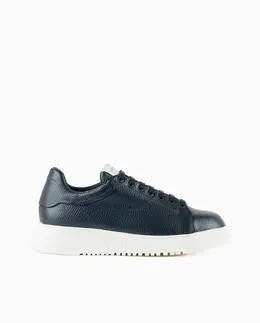 Мужские кожаные кроссовки Emporio Armani, темно-синий 1053028802295 | azul marino