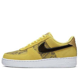 Кроссовки air force 1 низкие Nike, желтый bq4424-700 | chrome yellow/black-club gold-white