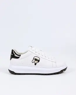 Kapri мужские низкие кожаные кроссовки Karl Lagerfeld, белый 5059529478505 | blanco