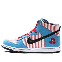 Кроссовки данки высокой премиум Nike, синий 323955-401 | blue/black/red
