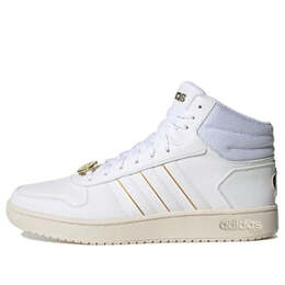 Кроссовки neo hoops 2.0 средние Adidas, белый g55080 | white/gold
