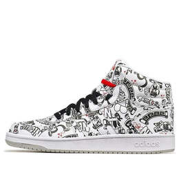 Кроссовки neo hoops 2.0 средние Adidas, черный fw8030 | black/white