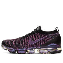 Кроссовки air vapormax flyknit 3 Nike, черный aj6900-007 | black/blue lagoon-laser fuchsia-metallic silver