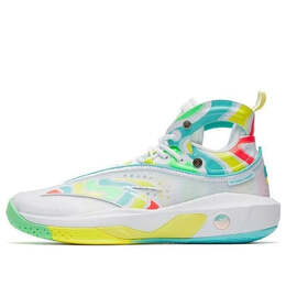 Кроссовки клэй томпсон 8 Anta, белый 112241101-8 | white/green/yellow/red