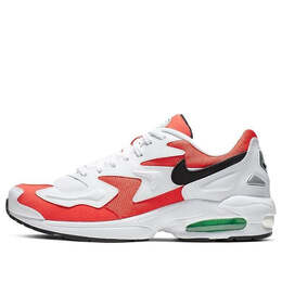 Кроссовки air max 2 легкие Nike, белый ao1741-101 | white/black-habanero red-cool grey