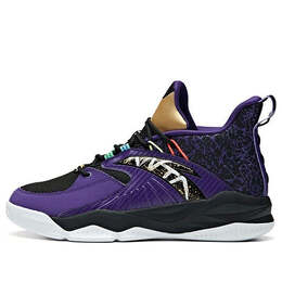 Кроссовки ling уровень Anta, черный 912011186-6 | black/purple/white