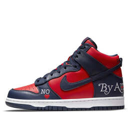 Кроссовки x supreme sb dunk высокие Nike, красный dn3741-600 | red/blue