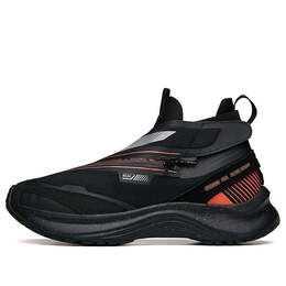 Кроссовки беговые серии кроссовки кожаные Anta, черный 112045529-3 | black/orange/silver