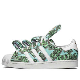 Кроссовки джереми скотт x суперзвезда Adidas, белый hp6596 | white/green